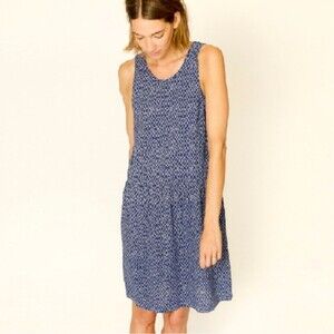 Ilana Kohn Samet Dress Blue Sleeveless Size Large